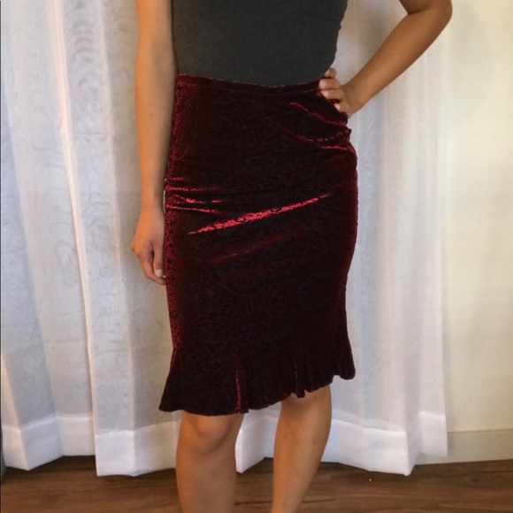 Dresses & Skirts - SOLD Express velvet skirt